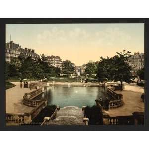 Photochrom Reprint of The Square and the Place DArcy, Dijon, France