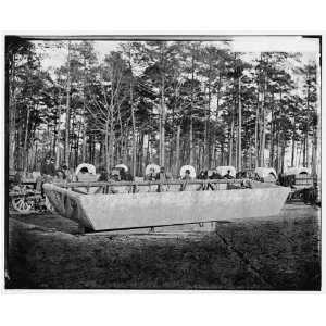   , Va. Canvas pontoon boat, 50th New York Engineers