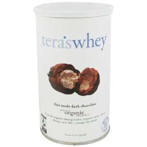 Teras Whey   Dark Chocolate Organic Whey Protein Container, 12 oz
