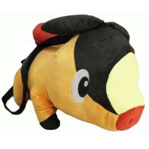  Pokemon Best Wishes Black & White Plush Backpack Tepig Toys & Games