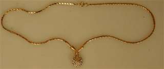 DALLAS orig.Requisite goldene Halskette, mit Zertifikat  