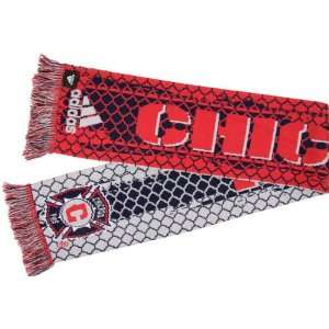  Adidas Mls Chicago Fire Fan Scarf One Size Fits All 