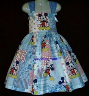 Cute Mickey Mouse patchworks jumper d ress