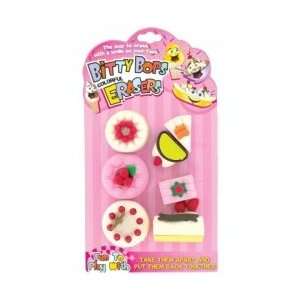  Bitty Bops Colorful Erasers(Pack Of 72)