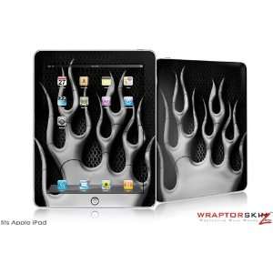  iPad Skin   Metal Flames Chrome   fits Apple iPad by 