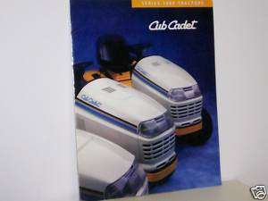 Cub Cadet Lawn Tractor Brochure 2000 Series  