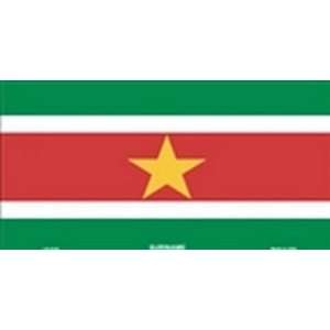  Suriname Flag License Plate Plates Tags Tag auto vehicle 