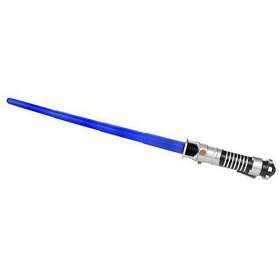   Wars Attack of the Clones Basic Jedi Lightsaber   Blue Toys & Games