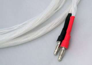 Solid Core Pure Silver Speaker Cable 1.5m 5ft Pair  