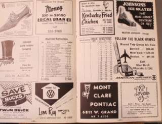 1965 66 Chicago Blackhawks Montreal Canadiens Program  