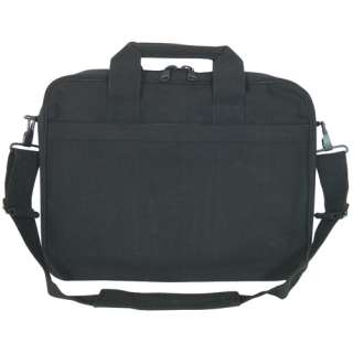 BLACK Canvas MESSENGER BAG/BRIEF CASE   Removable Shoulder Strap, 17 