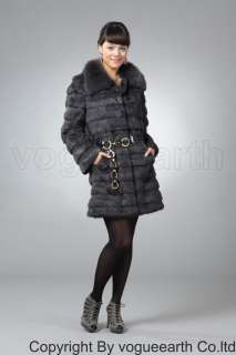 182 new real fox rabbit fur 3 color coat/jacket/vest  