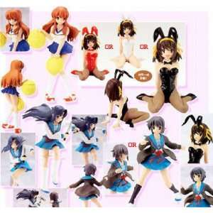 Haruhi Suzumiya 4pc Gashapon Variety Figures Set (Closeout Price)