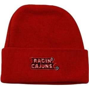  Louisiana Lafayette Ragin Cajuns Newborn Vermilion Knit 