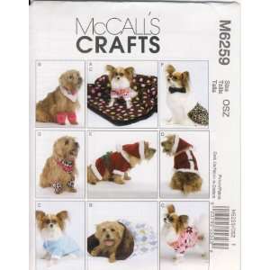  McCall Sewing Pattern 6259   Use to Make   Dog Clothes 