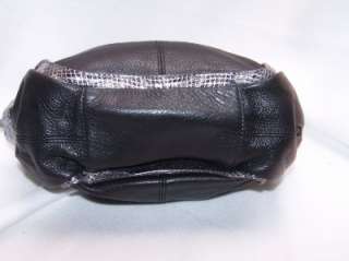 Makowsky BLACK Leather Shopper Handbag A215006 #296  