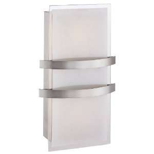 Access Lighting 62218 BS/OPL Metro Wall Fixture, Brushed Steel Finish 