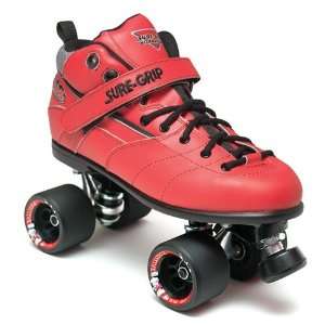  Sure Grip Rebel Fugitive Roller Skates   Red Boot   Size 