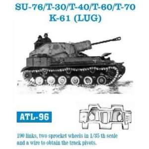 Su76 T30, T40, T60, T70 K61 (LUG) Tank Track Link Set (190 