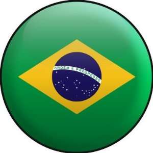  Flag of Brazil Round Stickers Arts, Crafts & Sewing
