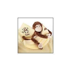  Plush Monkey Magoo and Blankie Too in Banana Baby Gift 