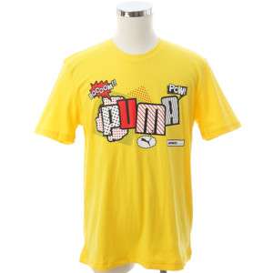 BN PUMA Capsule Mens Short Sleeve T Shirt Yellow M XXL  