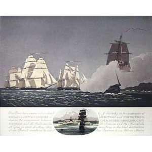   1812 Etching Garnier, Geoffrey S Nautical Marine Engraving Intaglio