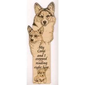  Pembroke Welsh Corgi Laser Engraved Dog Bookmark