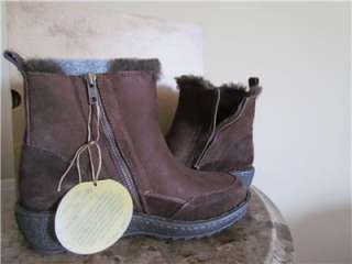 Born Womens Doolin Fully Lined Shearling Coffee Boots Size 7,7.5,8 