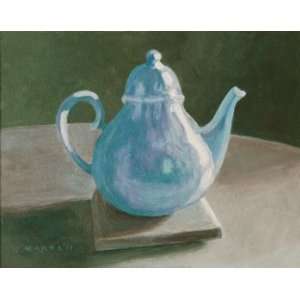  Teapot Still Life, Original Painting, Home Decor Artwork 