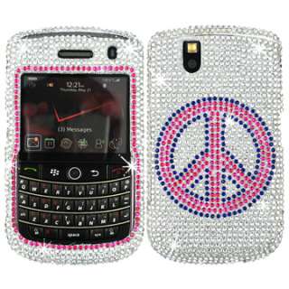   BLING RHINESTONE CASE COVER BLACKBERRY TOUR 9630 BOLD 9650 PINK SILVER