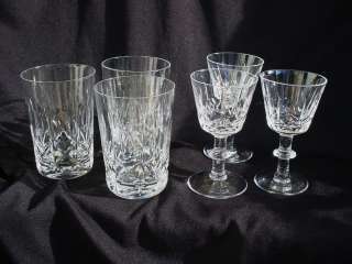 PIECES REGENT by ROYAL BRIERLEY CUT GLASSES  