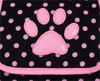Zack & Zoey ™ Black & Pink Deco Polka Dot Fashion Pet Dog Carrier