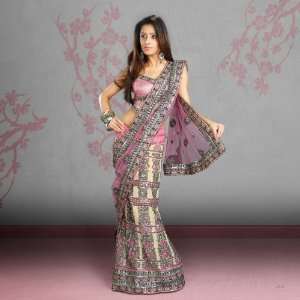  Lehenga Sari Saree Wedding Faux Georgette Fancy Embroidery 