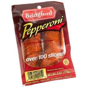  Bridgford Pepperoni, Sliced, 6 oz ctages, 6 ct (Quantity 