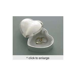    Personalized Silver Plated Heart Trinket Box