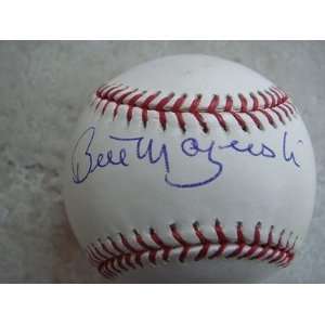  Bill Mazeroski Autographed Ball   Official Ml W coa 