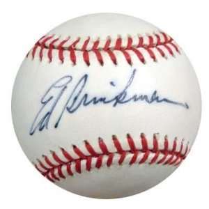 Ed Brinkman Signed Baseball   AL PSA DNA #P72231   Autographed 