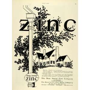   Head Zinc Home Building Gutter   Original Print Ad