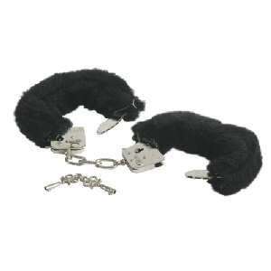  Handcuffs, W/Plush, Black