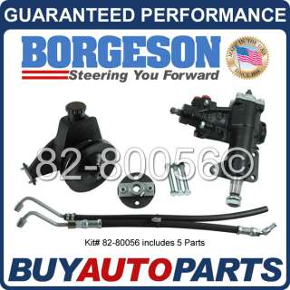 GENUINE BORGESON POWER STEERING CONVERSION KIT 68 70 FORD MUSTANG 6 