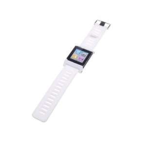  White Silicone Big Watch Band Case for Apple iPod Nano 6th 