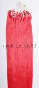 100S 20 Loop/Micro Rings Hair Extensions hot pink, 50g  