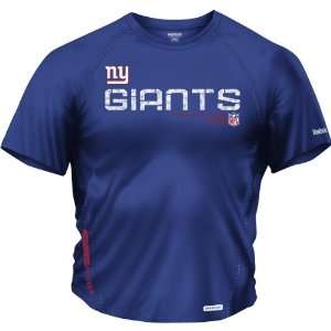 Reebok New York Giants Sideline Tacon Short Sleeve Equipment T Shirt