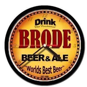  BRODE beer and ale cerveza wall clock 