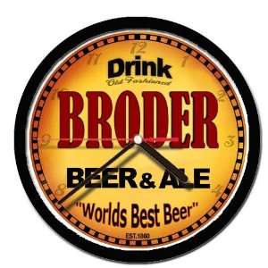  BRODER beer and ale cerveza wall clock 