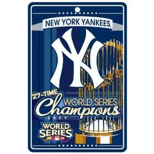 New York Yankees 2009 World Series Champions Navy Blue 27 