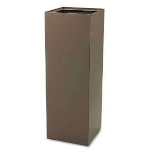com Safco  Public Recycling Container, Square, Steel, 42 gal, Brown 