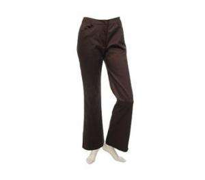 Marc Bouwer Stretch Flat Front Sleek Pants Chestnut 18W  
