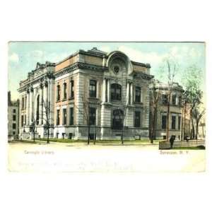  Carnegie Library Syracuse New York Postcard 1911 